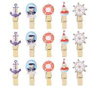 Hemobllo 4paquets Clips Photo Créatifs Ancre De Bateau Tiens Memo Photos Cartes Pince Papier Pratique pour Mariage Et Anniversaire Lot