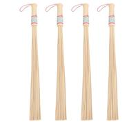 Hemobllo 4pcs Bâtons de Massage en Bambou Outils de Massage Manuels Ergonomiques pour Relaxation Musculaire et Thérapie Bois Portable pour Corps et Dos