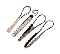 Hemobllo 4pièces Bandeaux Élastiques à Perles Avec Strass Pour Femmes Accessoires Cheveux Élégants Et Durables Style Boho Pour Mariage Et Fête