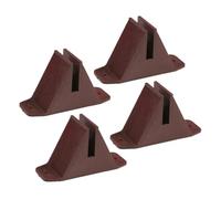 Hemobllo 4Pièces Base de Clôture Plastique pour Jardin Accessoires de Soutien de Clôture Stabilité et Durabilité pour Cour et Pelouse Aux Intempéries pour Petites