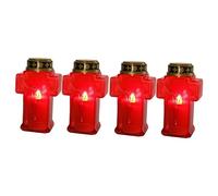 Hemobllo 4pièces Bougies LED sans Flamme avec Design Croix De Jésus Décoration Religieuse pour Maison Église Et Événements Spéciaux