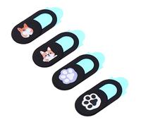 Hemobllo 4pièces Cache-objectifs Lot pour Appareils Photo Webcam et Smartphones Protection Résistante et Décorative