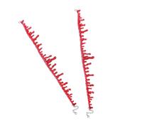 Hemobllo 4pièces Collier Sang Artificiel Halloween Chaînes Rouges Faites Main Style Goutte De Sang Ras-du-cou Créatif Pour Fête Et Maquillage Sanglant