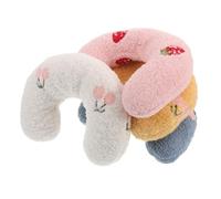 Hemobllo 4pièces Coussin pour Chat Forme De u Lot de Soutien Cervical Rembourrage Doux Extérieur Résistant Compact Et Portable Facile à Nettoyer