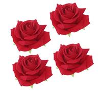 Hemobllo 4pièces Épingles à Cheveux Fleur Artificielle Rose Broche Fleur Décoration De Cheveux Pour Fille Et Femme Accessoire De Mode