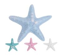 Hemobllo 4pièces Étoile De Mer Barrettes à Cheveux Lot De Étoile De Mer Accessoires Pour Queue De Cheval Pour Mariée Plage Sirène Cosplay