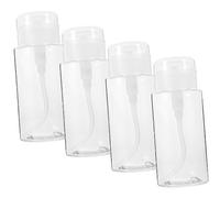 Hemobllo 4pièces Lot De Bouteilles De Voyage Bouteilles De Stockage Vides Et Étanches Distributeurs De Liquide à Pression Pour Vernis à Ongles Et Liquides