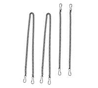 Hemobllo 4pièces Lot De Chaînes De Suspension Noires Pour Panneaux De Vitraux Crochets Décoratifs Pour Tableaux Et Cintres De Vitrine