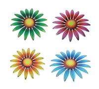 Hemobllo 4pièces Ornement Floral Décoration Murale Pendentif Mural Mural Lot De Tournesols Suspendus Pour Intérieur Et Extérieur