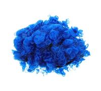 Hemobllo 4pièces Perruque de Clown Afro Bou Perruque Extravagante Bleue pour Soirée Disco Accessoire de Carnaval Années