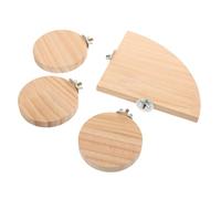 Hemobllo 4pièces Plateforme pour Hamster Planche Debout pour Cage Jouet pour Oiseaux Plateau De Jeu pour Perroquet Domestique Fournitures pour Animaux De Compagnie