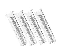 Hemobllo 4pièces Pluviomètre avec Échelle pour Jardin Et Extérieur Tube De Mesure De Pluie Transparent Et Réutilisable Facile à Lire Installer