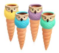 Hemobllo 4pièces Self Watering Spikes pour Plantes Système Arrosage Automatique Owl Goutteurs Décoratifs pour Pots Et Jardin