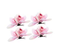 Hemobllo 4pièces Set de Pinces Cheveux Fleurs Style Hawaïen Orchidée Artificielle Barrettes Accessoires Coiffure Plage Vacances