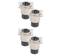 Hemobllo 4pièces USB Connecteur USB Monté Panneau Lot de Pass-Through Installation Standard Résistant Aux Rayures Conception pour Économie Espace