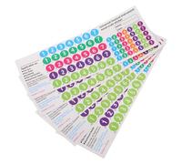 Hemobllo 5 Autocollants Notes Musique pour Flûte de Pan 18/16 Tubes en Pvc Résistant à L’humidité, Pack Apprentissage Doigté Précis pour Flûte Débutante et Pratique Musicale en Classe