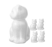 Hemobllo 5 Embryons en Mousse Décorative de 14 CM de Chat Modèles Vierges pour Loisirs Créatifs Peinture et Décoration pour Garçon et Filles et Activités Manuelles