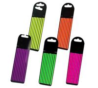 Hemobllo 5 feuilles Bandes Adhésives Fluorescentes Transparentes pour Indexation de Pages Marqueurs de Lecture Colorés Accessoire de Pratique pour Bureau et École de Cartes Multicolores