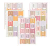 Hemobllo 5 Feuilles d'Onglets Bibliques Boho en Papier pour Index Bible Autocollants Colorés Robustes Étiquettes d'Index pour Étude Biblique Fournitures Pratiques pour Organisation