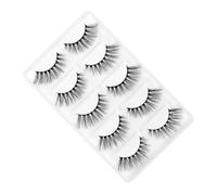 Hemobllo 5 paires Cils Épais Noirs Faux Cils Longs et pour Maquillage Féminin Style Européen et Américain Regard Lumineux et Séduisant