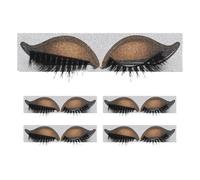 Hemobllo 5 Paires de Faux Cils Patchs Effet Fard à Paupières Prédécoupés - Kit Maquillage Yeux 3D Facile à Appliquer pour Femmes - Autocollants Cosmétiques Légers et Longue Tenue