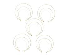 Hemobllo 5 Pièces Bandeau Couronne Déesses à Trois Couches Accessoire Cheveux Confortable et Résistant Compatible Types pour Mariages Cosplay Lot