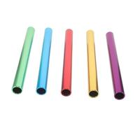 Hemobllo 5 Pièces Bâtons de Relais Alliage Aluminium Légers et Antidérapants Bâtons Métalliques de Transfert pour Courses de Sprint Athlétisme Reconnaissance Couleur et Prise Ergonomique