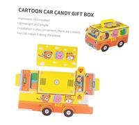 Hemobllo 5 Pièces Boîtes à Bonbons Papier Forme Bus Scolaire Lot pour Fête Anniversaire Garçon Fille Cadeau Sucré et Rangement Jouets Mariage et Noël
