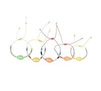 Hemobllo 5 pièces Bracelet Hawaïen Bijoux Élégants pour Accessoire de Main pour Plage et Célébrations Couleur Aléatoire Couleur Aléatoire