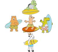 Hemobllo 5 pièces Broche Épingle Cartoon Animal Émail Mixte Broches Décoratives pour Vêtements Femmes Pins Chapeau et Sac Accessoires Polyvalents pour Déguisement et Décoration