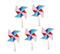 Hemobllo 5 pièces Broches Épingles de Originales Forme de Moulin à Vent Coloré Accessoires Unisexes Durables et pour Vêtements Féminins et Masculins