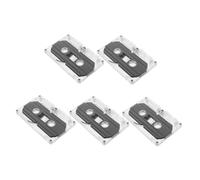 Hemobllo 5 Pièces Cassette Tapes Blank Recordable for Speech Music DIY Retro Party Messages with Plastic Case
