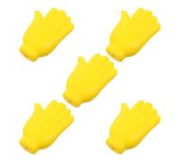 Hemobllo 5 Pièces Coque de Protection D'antenne Jaune en PU pour Voiture | Décoration de Toit, sans Perçage ni Modification, Résistante à L'usure, du Bruit