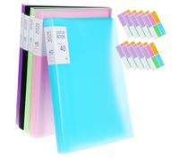 Hemobllo 5 Pièces Dossier de Pochettes avec Pochettes Plastiques Adhésives pour Organisation Bureau et Documents