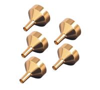 Hemobllo 5 pièces Entonnoirs Mini Métalliques Dorés pour Parfum et Huiles Essentielles Acier Inoxydable Kit Entonnoirs pour Remplissage Précis de Petites Bouteilles