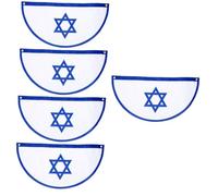 Hemobllo 5 Pièces Israël Vertical pour Décoration de Jardin Accessoire pour Célébrations Nationales Événements Extérieurs