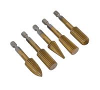 Hemobllo 5 pièces Jeu de Fraises Rotatives Acier Haut Vitesse pour Sculpteurs Accessoires de Ponçage pour Outils de Précision pour Bricolage et Sculpture