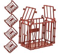 Hemobllo 5 pièces Miniature Animal Cage Model Set DIY Mini Cage Toy for Micro House Decor and Craft Versatile Plastic Fence Ornament for Table and Garden Animals