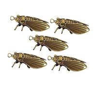 Hemobllo 5 pièces Pendentif Clé Cigale Compact Accessoires Voiture Décoratifs Suspendus Porte Clés Voiture pour Sac et Téléphone Cadeau Saint Valentin et Nouvel An