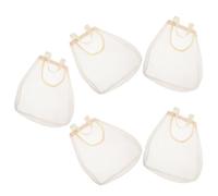 Hemobllo 5 pièces Pochettes de Rangement Suspendues en Maille pour Cuisine Filets Respirants pour Légumes Oignons Ail et Gingembre Organiseur Mural Multifonction pour Fruits et Aliments