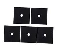 Hemobllo 5 pièces Protège Brûleur Gaz Réutilisable Tapis Saleté pour Cuisinière Plaque Cuisson Portable Non Adhérent et Facile à Nettoyer Compatible Plaques Induction Noir
