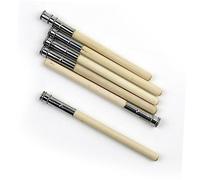 Hemobllo 5 pièces Rallonge Crayon avec Bague Métallique Nickelée Prolongateur pour Crayons Ronds et Hexagonaux Accessoire Bureau pour Étudiants et Artistes