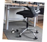 Hemobllo 5 Pièces Roues de Chaise de Bureau Électrolytique Résistantes à Usure Roulettes Pivotantes Anti-enchevêtrement pour Fauteuils de Salon et Bureaux