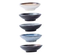 Hemobllo 5 pièces Set de Assiettes Céramique pour Sauce et Condiments Petits Plats Colorés Résistants à Haute Température pour Moutarde Vinaigre et Sauce Soja Usage Familial et Restaurant