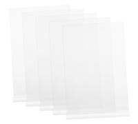 Hemobllo 5 pièces Support de Menu Acrylique Transparent Porte-Affiche Double Face avec Base Stable pour Restaurant Bureau et Hôtel Support Affichage