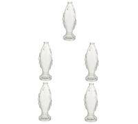 Hemobllo 5 Pièces Vase en Forme De Poisson Bouteille Transparente Petites Bouteilles Souhaitant Message Bouteille Bouteilles De Bouchon Décoration Bouteille Récipient à Fleurs