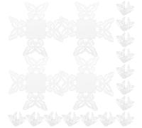 Hemobllo 50 Caissettes Porte-Chocolat en Papier Blanc Ajouré Décorations pour Bonbons et Truffes Emballages Individuels pour Fête et Présentation Élégante des Confiseries 50 Pièces