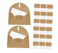 Hemobllo 50 Ensembles Kraft Paper Envelopes With Heart Clasp Vintage Mini Envelopes For Greeting Cards DIY Invitations Weddings Birthdays And Holiday Parties