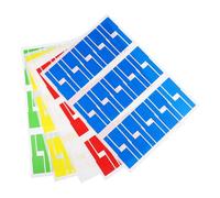Hemobllo 50 feuilles Étiquettes Câble Autocollantes Imprimables Couleurs Code Couleur pour Organisation Fil Électrique Bureau Maison Voiture Résistantes Eau Déchirure