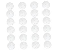 Hemobllo 50 pièces Balles Creuses Blanches pour Entraînement Légères et Portables pour Pratique de Swing Intérieur et Extérieur